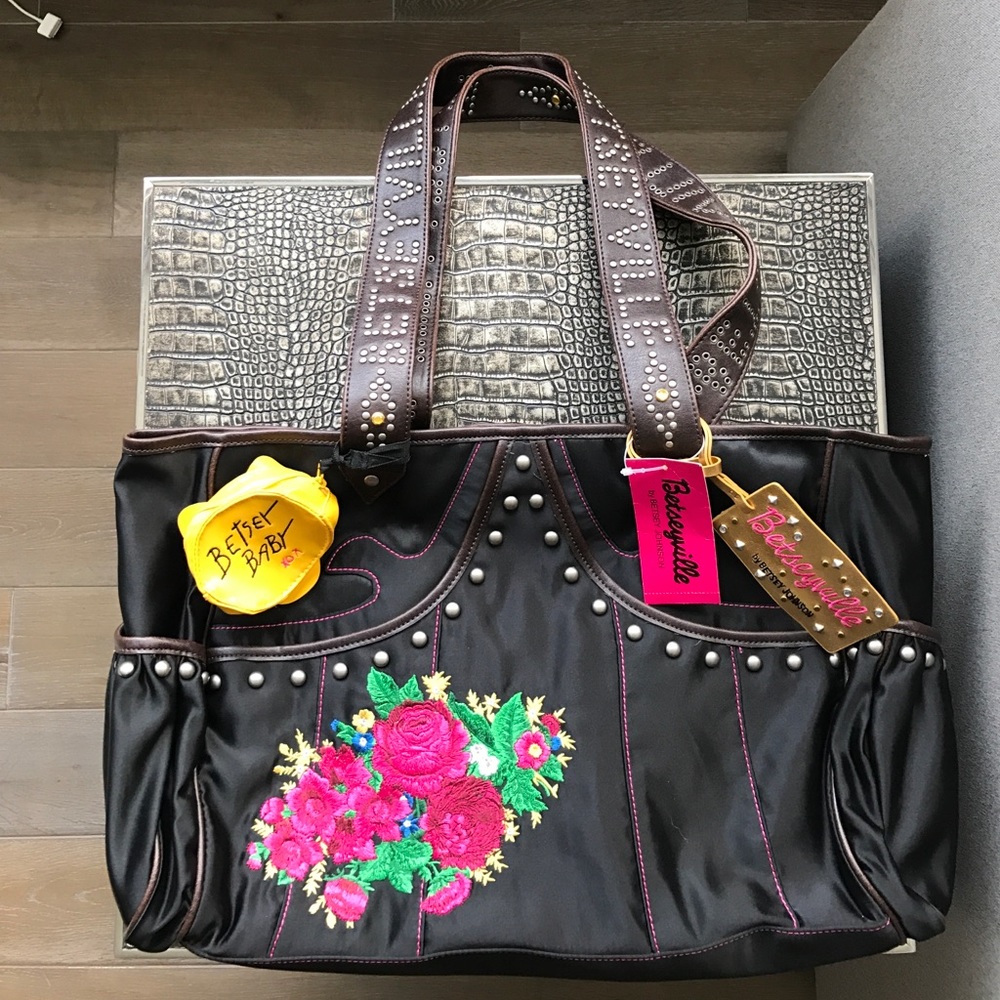 Betsey Johnson Desert Rose DIAPER BAG
