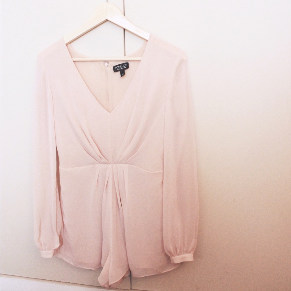 Blush romper from topshop