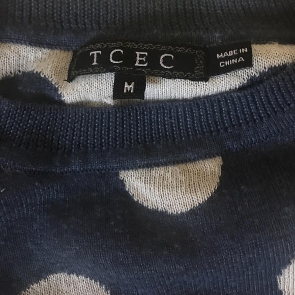 TCEC Polka Dot Sweater Size M - Picture 3 of 4
