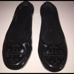 Tory Burch Black Patent Ballet Flat- size 9