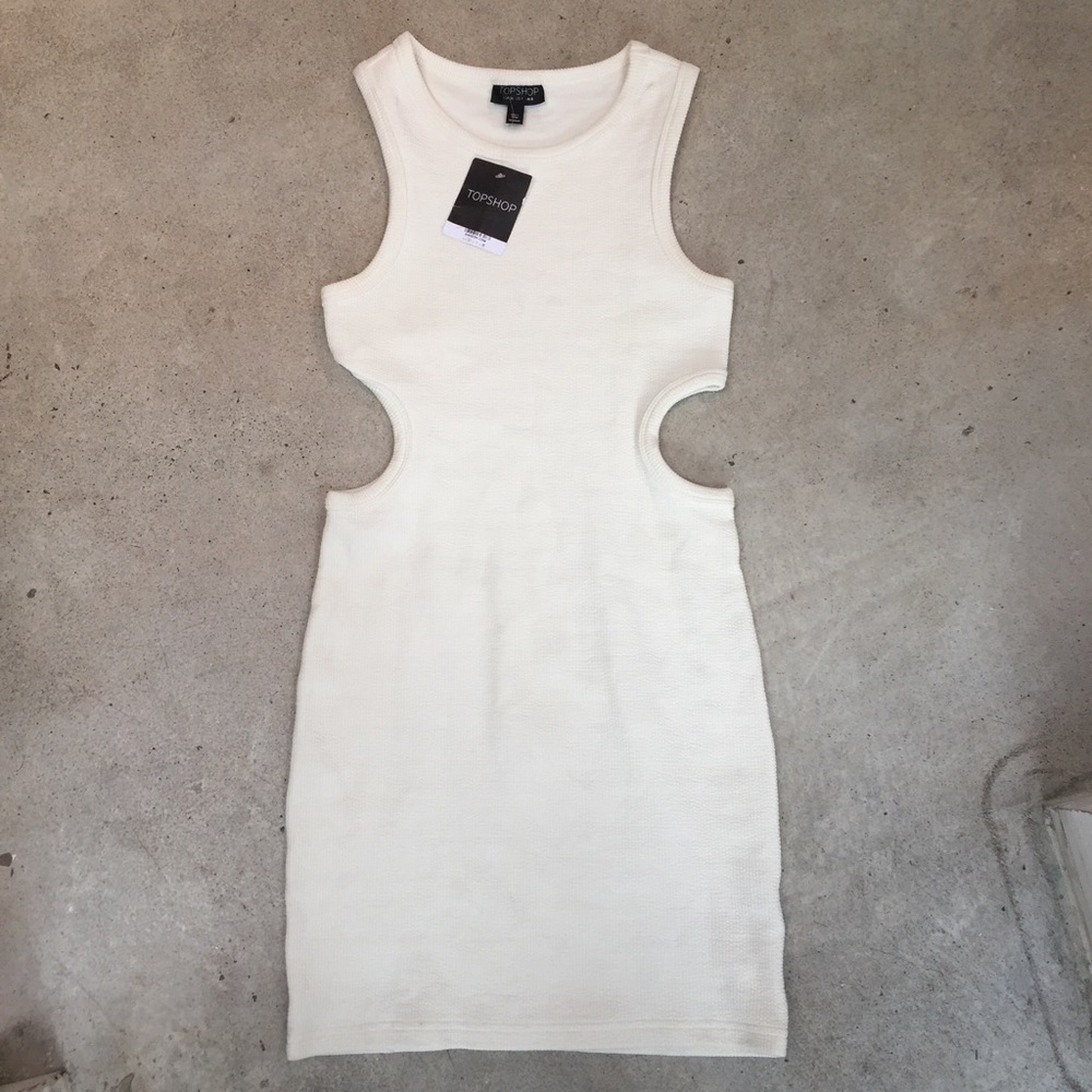 Too shop dress in off white
