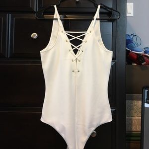 Express white bodysuit