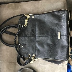 Steve Madden Black Leather Purse