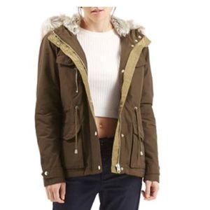 Topshop Jaxson Parka size Petite 0