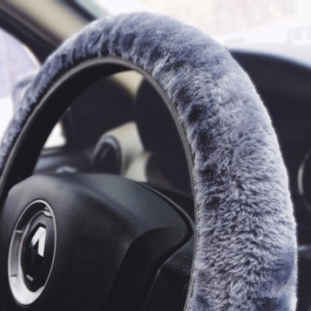 Faux Fur Steering Wheel Cover