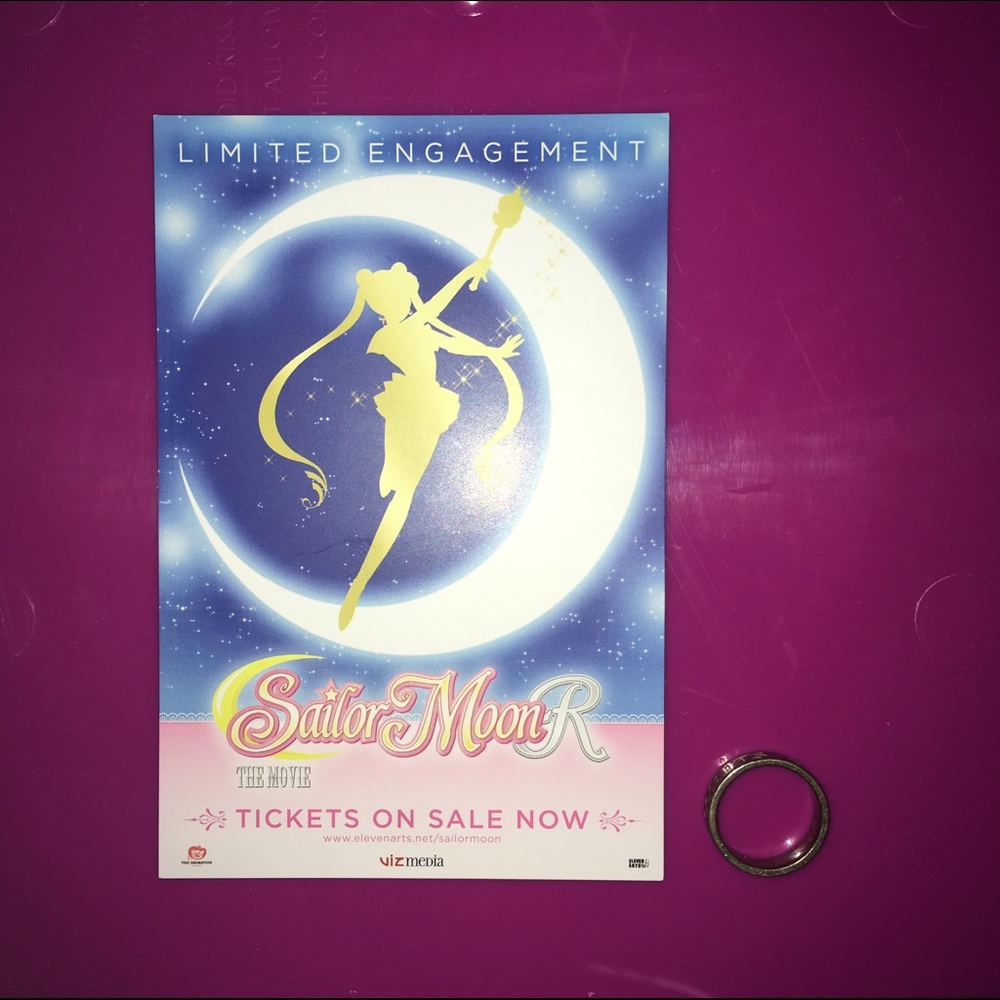 Sailor Moon r the movie poster card flier limited