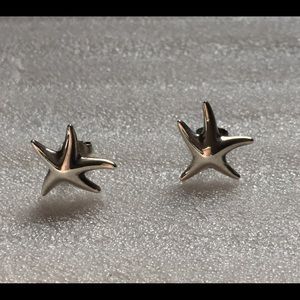 Tiffany Sterling silver starfish earrings