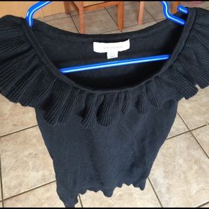 Merona xs sweater tank fringe