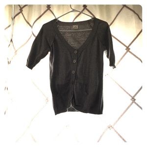 Gray cardigan