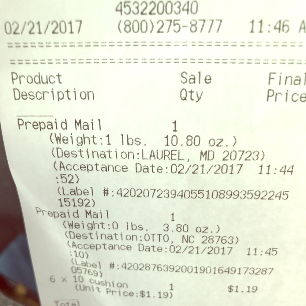 💥Shipping Receipt💥