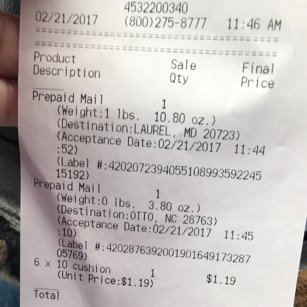💥Shipping Receipt💥 - Picture 2 of 2