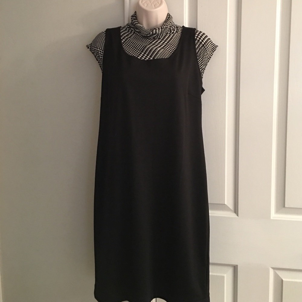 Ralph Lauren XL houndstooth Blouse/sleveless dress
