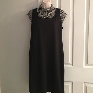 Ralph Lauren XL houndstooth Blouse/sleveless dress