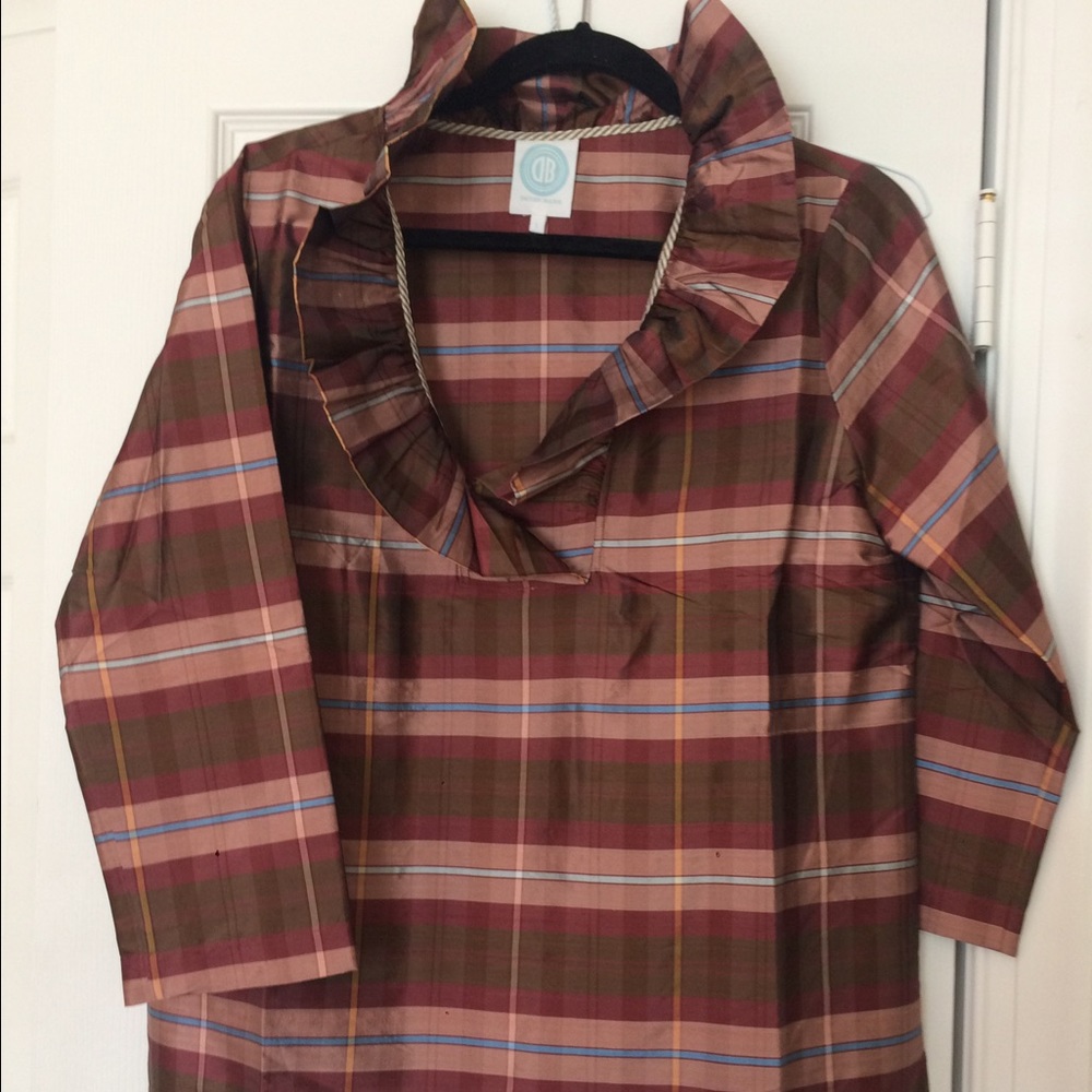 Devon Baer Zoe Plaid Ruffle top