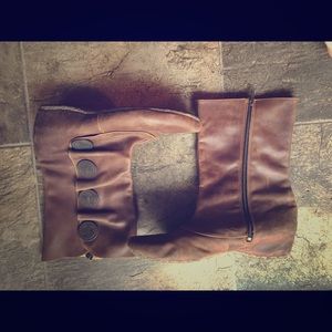 Livie and Luca brown soft leather boots sz 9
