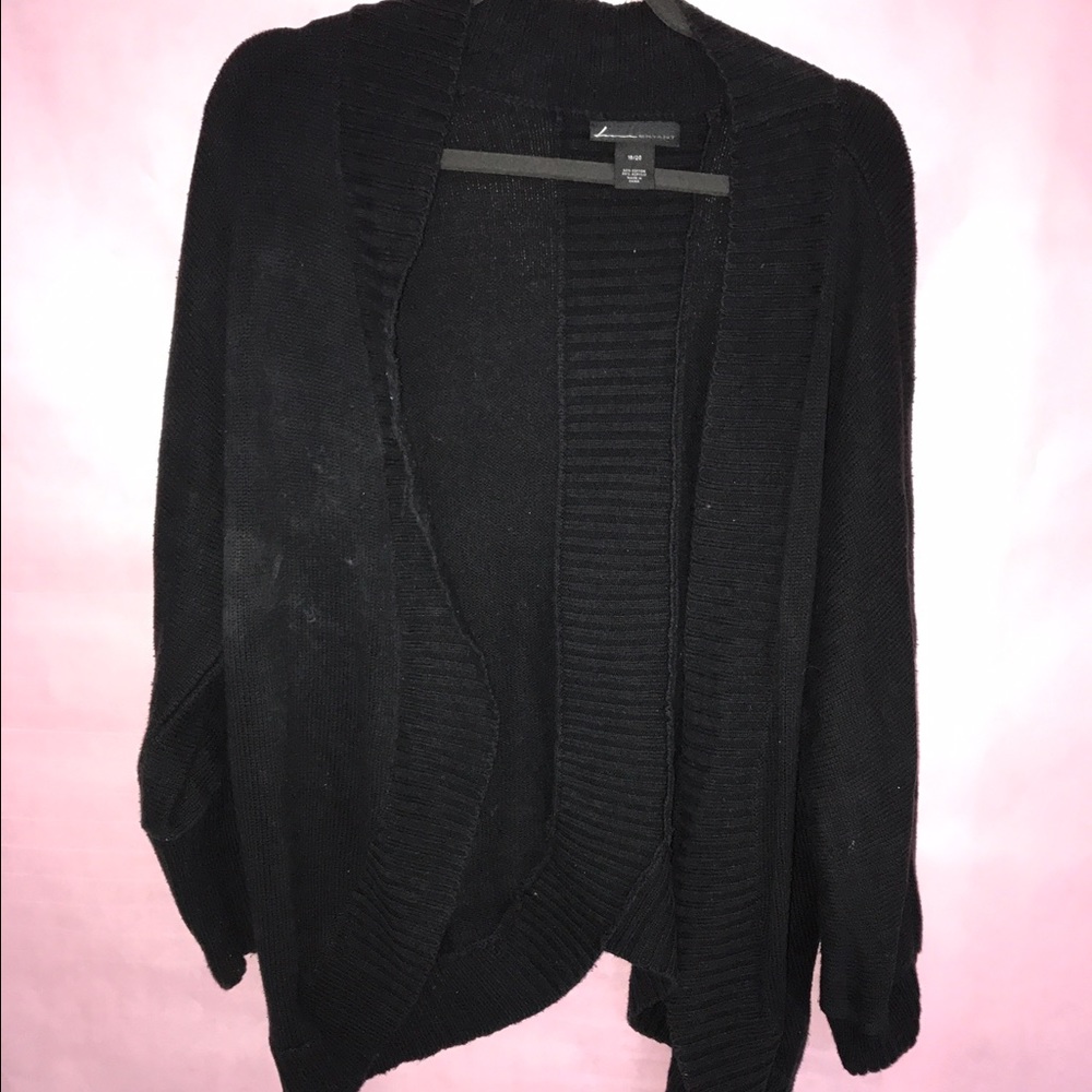 Black knit cardigan