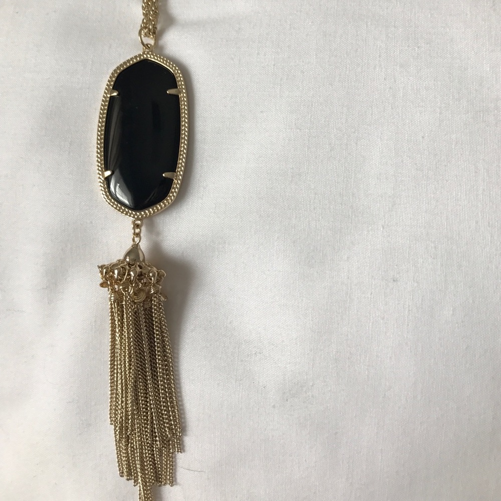 KENDRA SCOTT black onyx rayne necklace