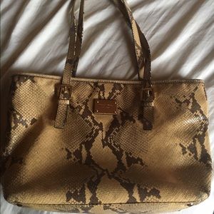 Michael Kors snakeskin shoulder bag