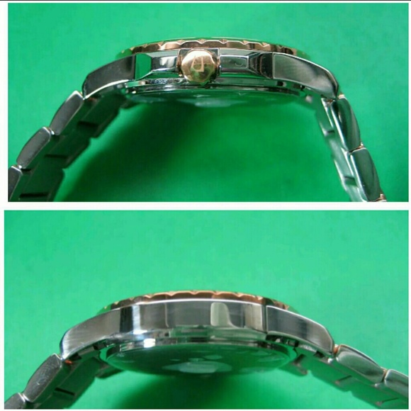 NWT Bulova diamonds rose gold sliver watch main image 4