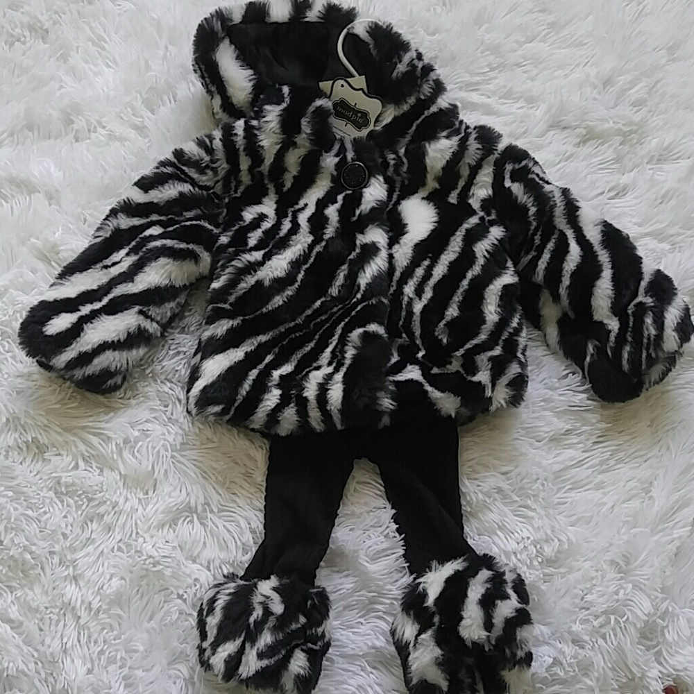 Mud pie girls zebra outfit