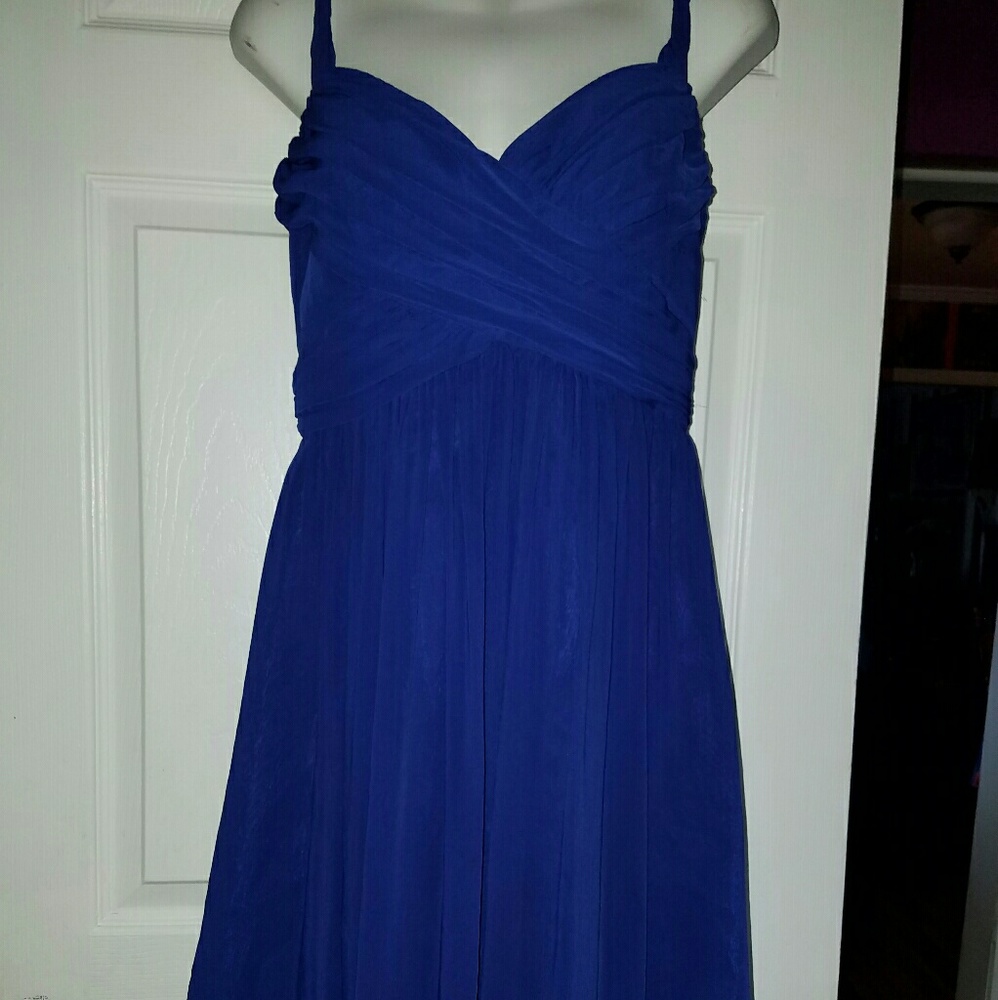 Ladies purple strap dress by London Times size 6P