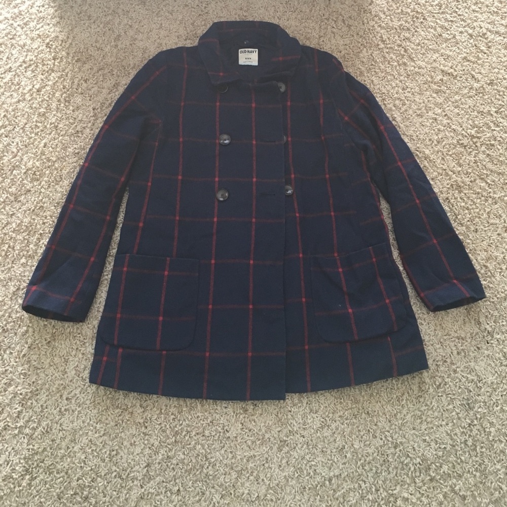 Adorable Windowpane Wool Coat!!!