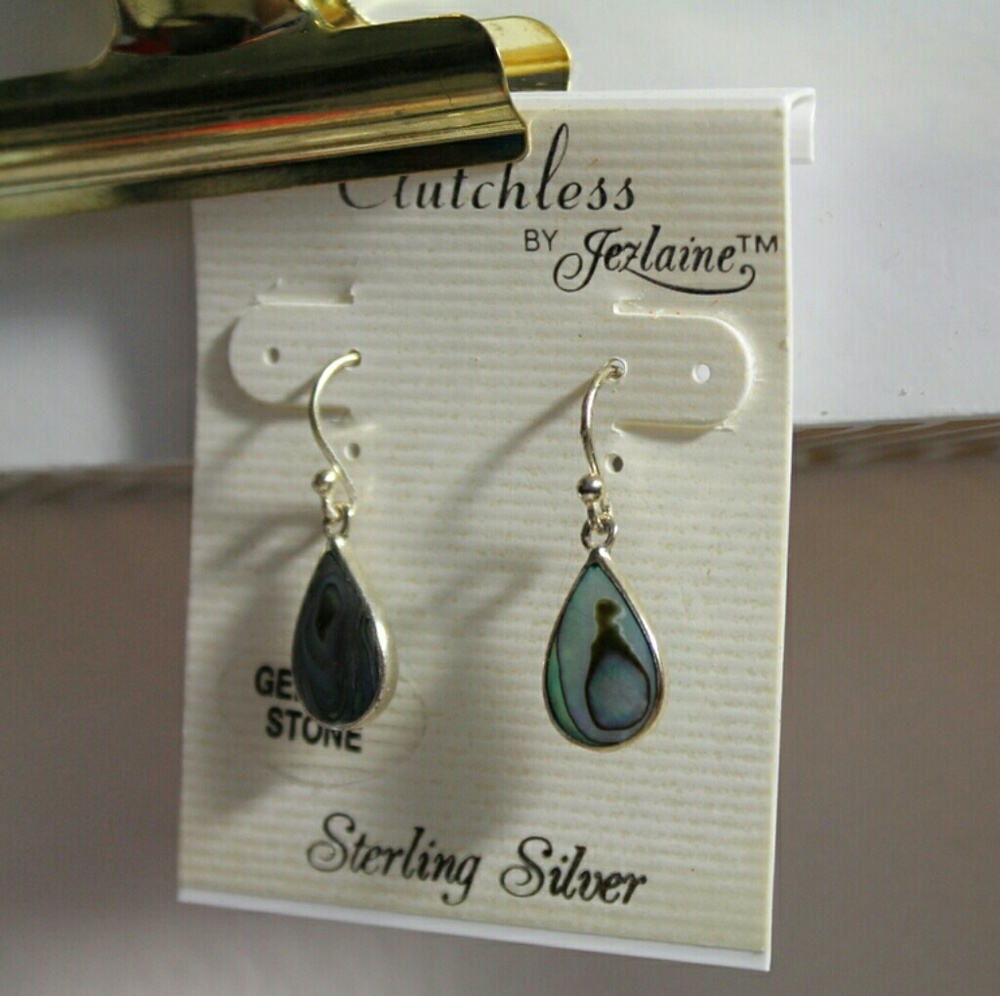 Opal gemstone earings
