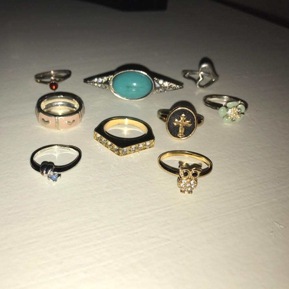 Set of 9 rings!