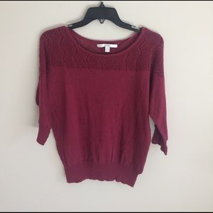 Lauren Conrad maroon sweater