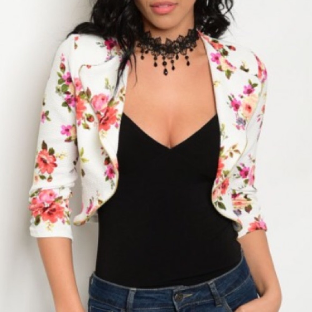Cropped floral jacket! - Picture 2 of 3