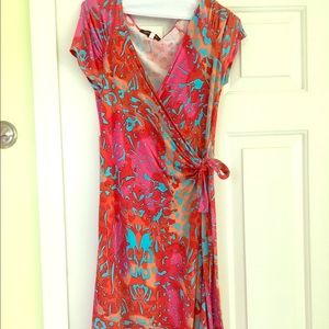Zen-Knits resort style wrap dress, size S