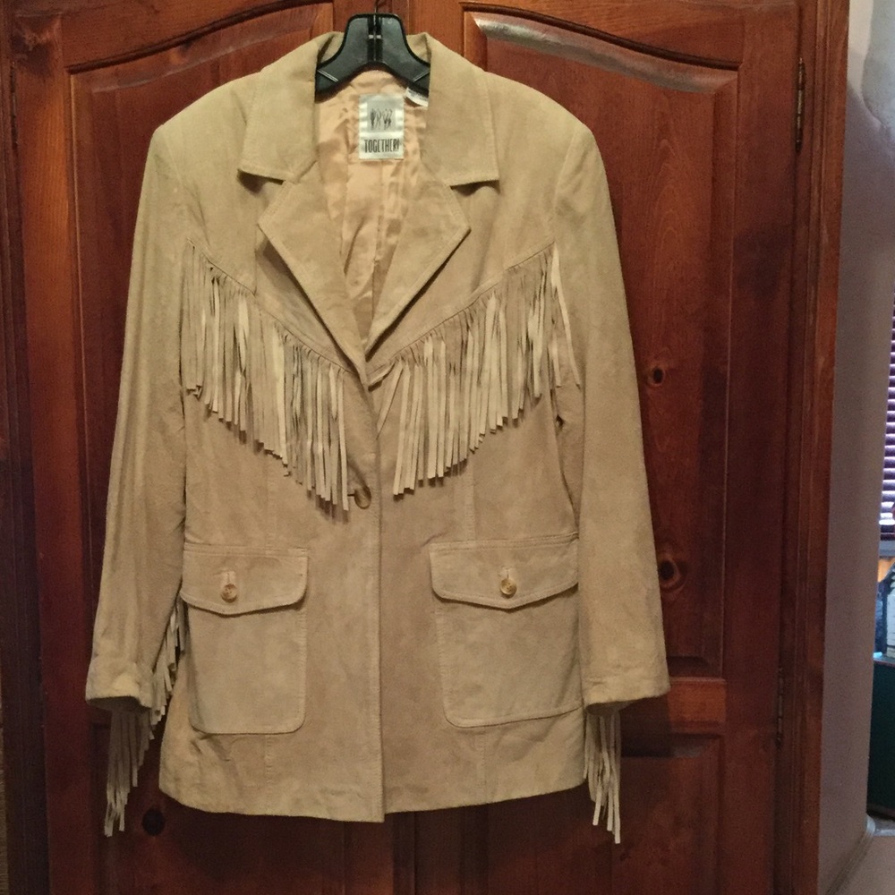 Buttery suede fringe jacket. BAD ASS.