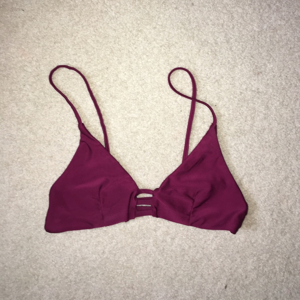 Maroon Bralette bikini top