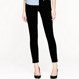 Black jcrew toothpick jeans