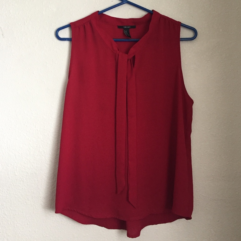 Adorable red Forever 21 Tank Top size M.