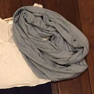 Blue Striped Scarf