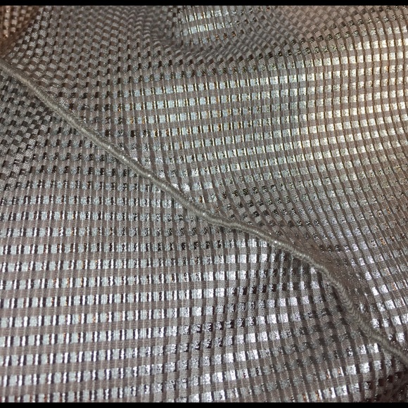 River Island Metallic Silver High-Low Skirt - Picture 7 of 7