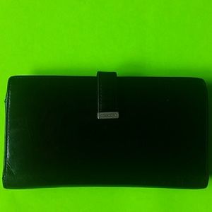 COACH Black Leather Wallet