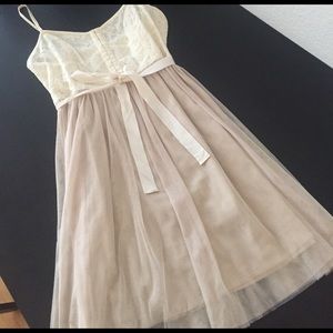 American Eagle cream ivory lace bodice tutu dress