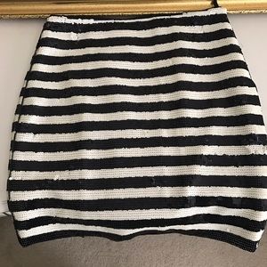 Sequined pencil skirt