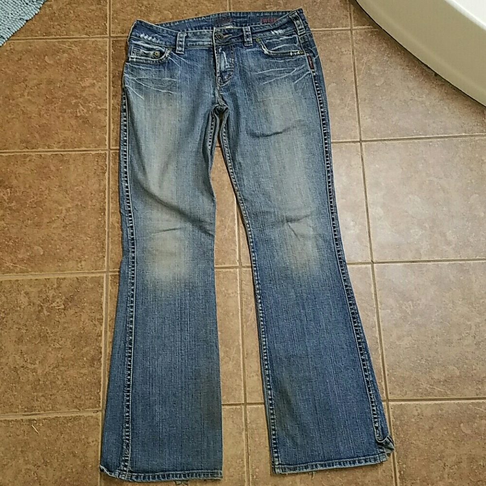 Silver twisted jeans