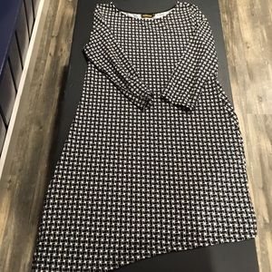 Reborn houndstooth dress