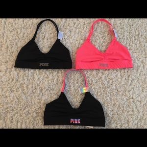 Victoria secret sports bra set of 3
