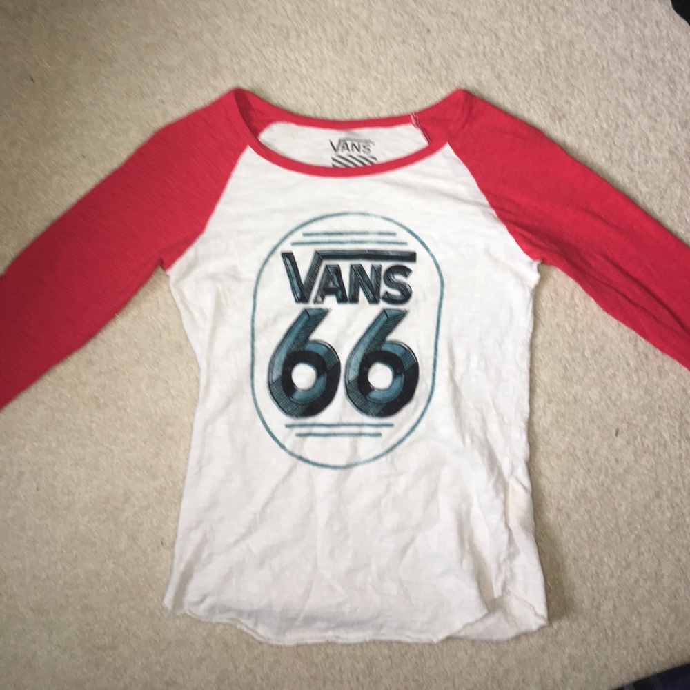Vans quarter sleeve baseball tee