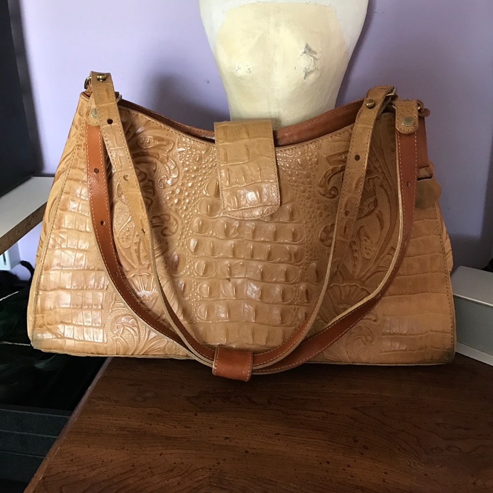 Leather hand bag