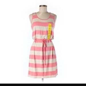 ⚠️PRICE DROP⚠️ Pink/Tan striped dress!