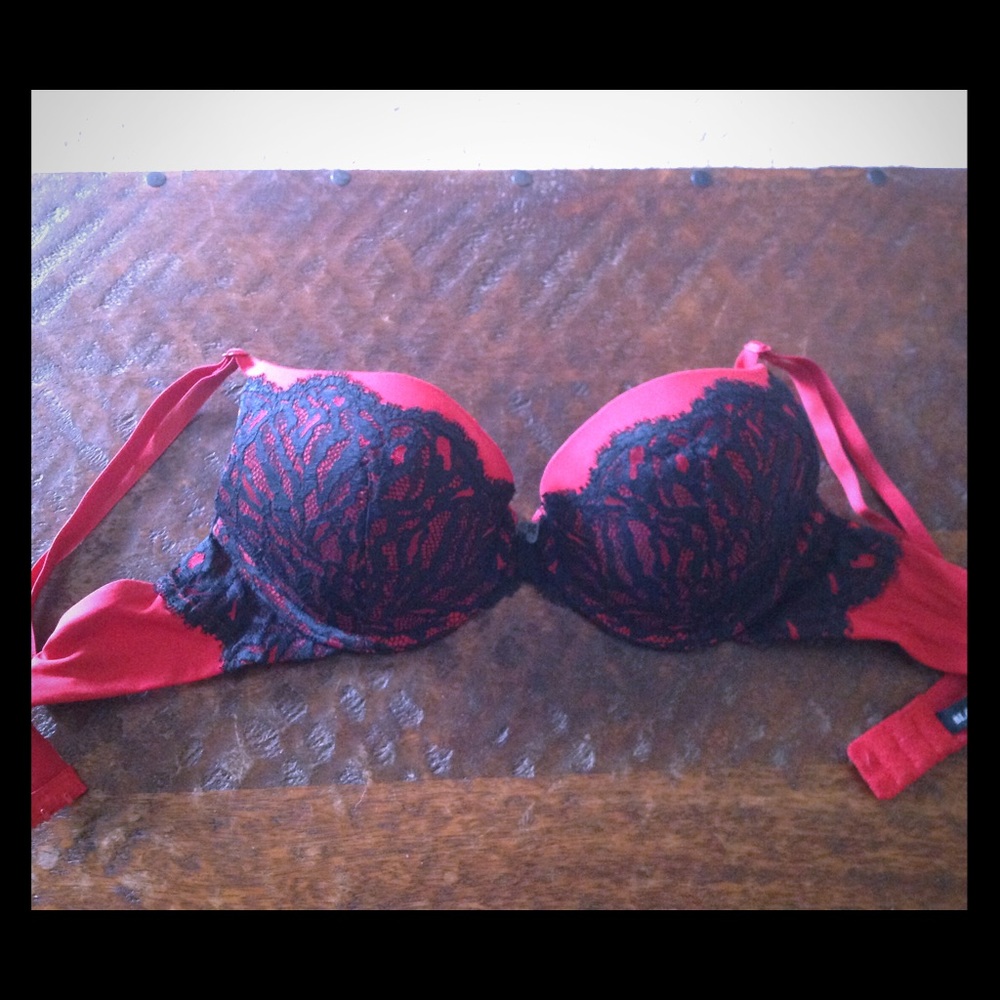 Black Heart Push Up Bra size 34C
