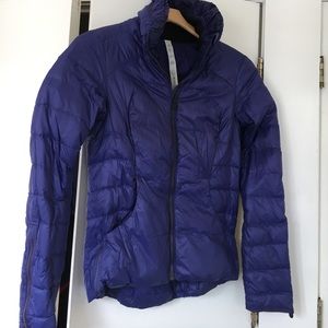 Lululemon puffer jacket, amazing blueberry color