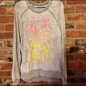 Gray long bicycle shirt