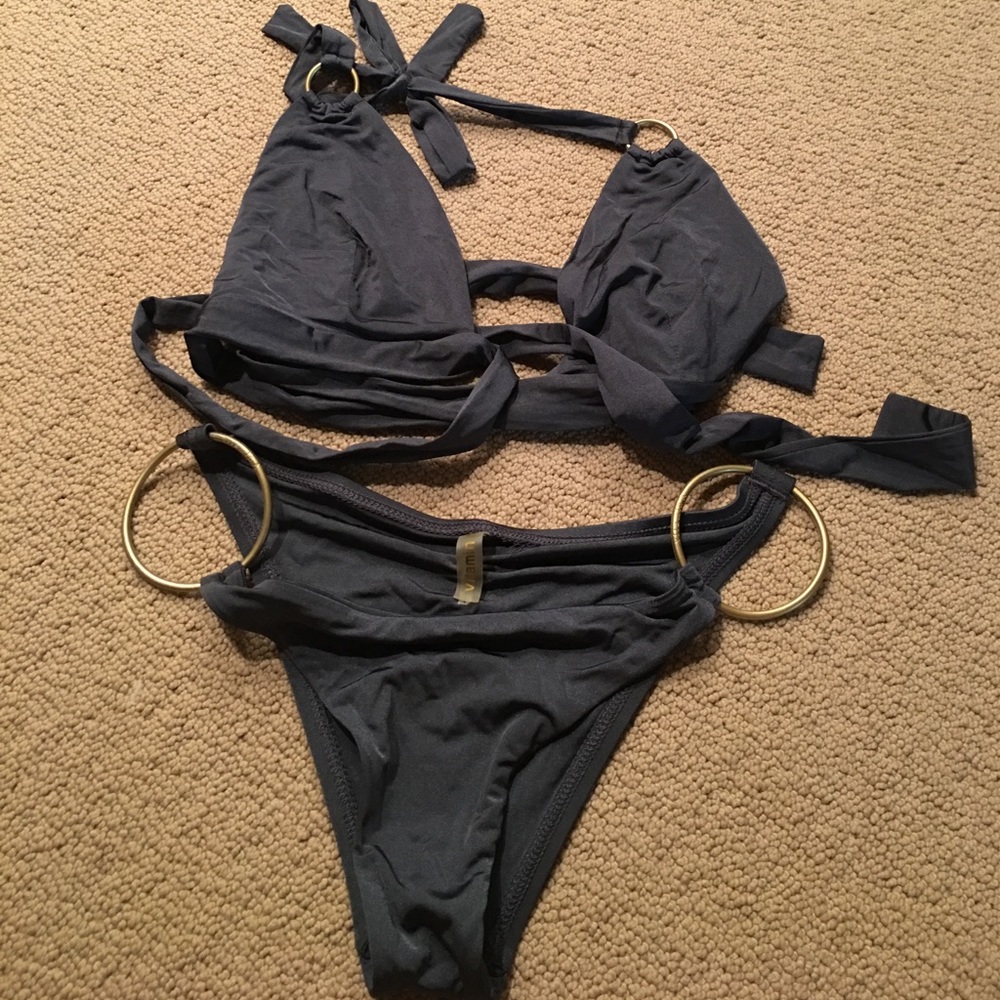 Vitamin A Bikini- wrap around top.